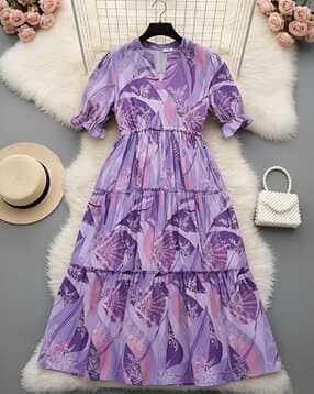 revangi Women Printed Fit & Flare Dress-picture-20