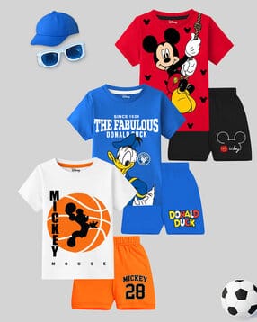 kuchipoo Boys Pack of 2 Printed 2-Piece Shorts & T-Shirt Set-picture-31