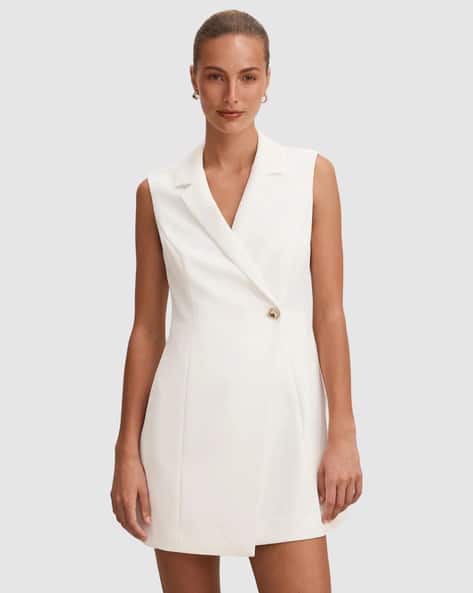 Forever New Women Wrap Dress with Lapel Collar