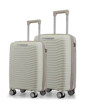 Unisex set of 2 Hard Body Number Lock S-M Trolley Bag-image-18