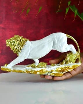 sowpeace Resin Leaping Lion Figurine-picture-38