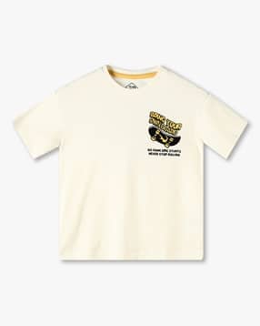 lee cooper Boys Graphic Print Oversized Round-Neck T-Shirt-picture-51