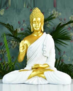 Resin Ashirwad Pose Buddha Figurine-image-31