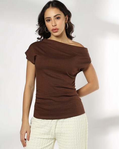 FIG Women One-Shoulder Top