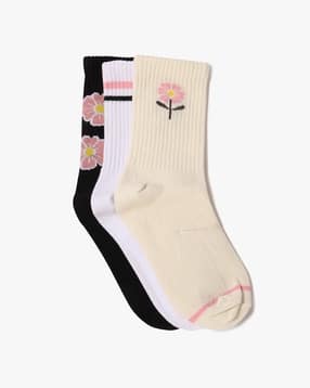 matchitt Girls Pack of 3 Printed Mid-Calf Length Socks-picture-15