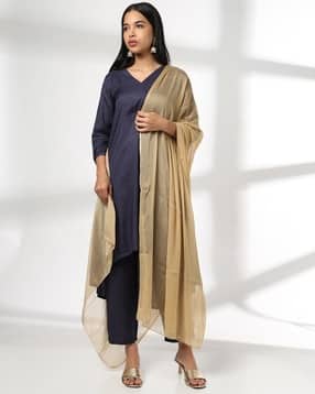 avaasa mix n' match Women Striped Chiffon Dupatta-picture-30