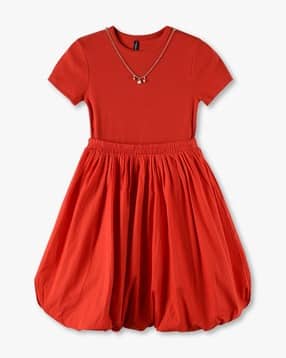 rio girls Girls Ribbed Fit & Flare Dress-picture-23