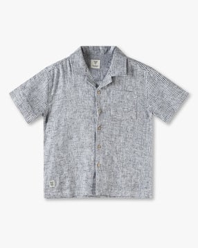 kb team spirit Boys Checked Oversized Shirt with Patch Pocket-picture-42