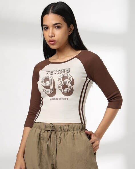 Women Printed Round-Neck Top