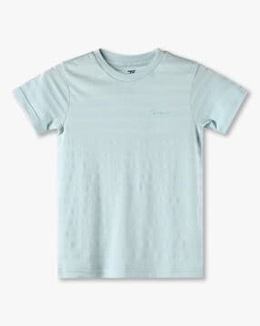 kb team spirit Boys Striped Tailored Fit Crew-Neck T-Shirt-picture-17