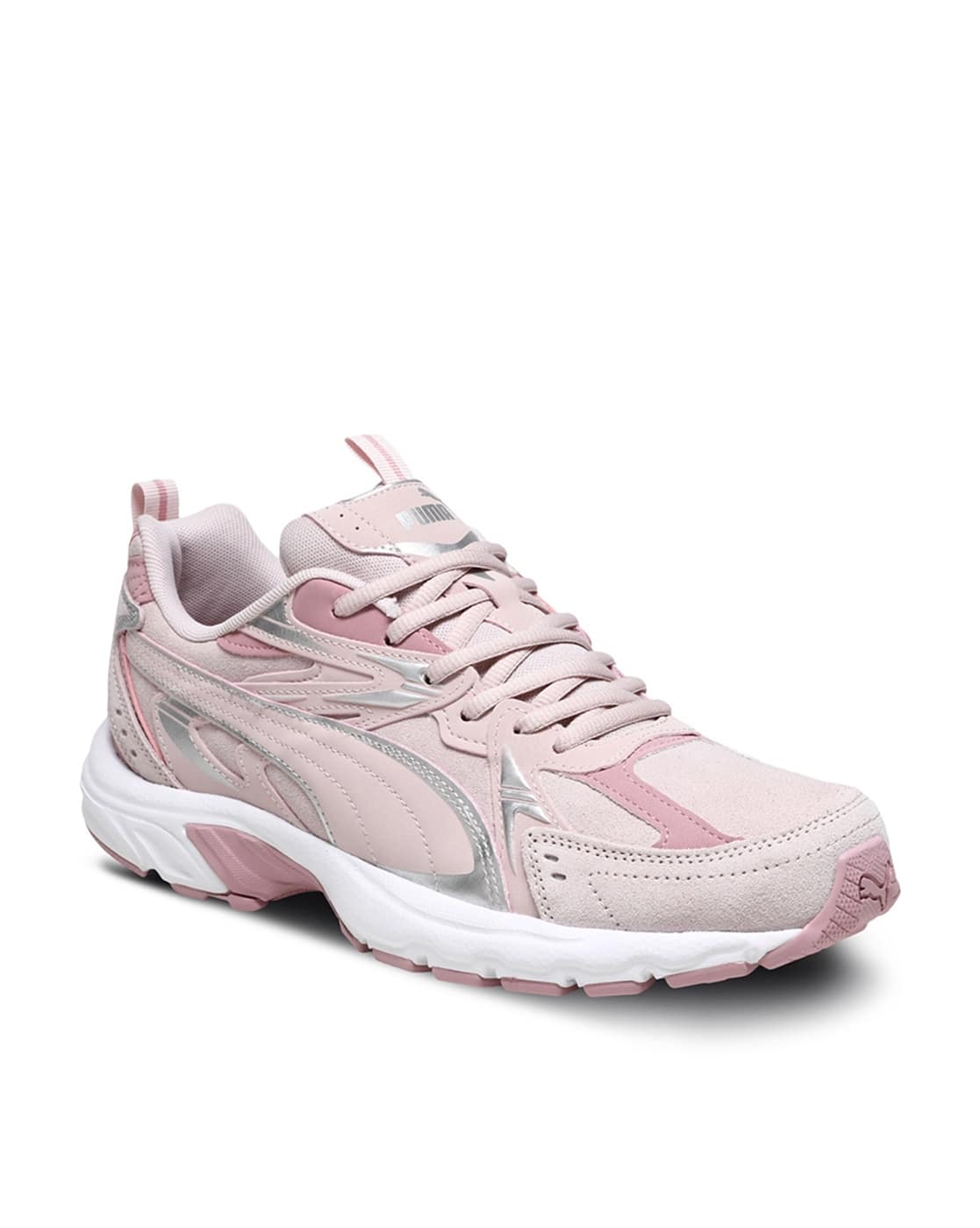 Sneakers with Faux Leather Upper