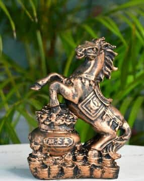 Coin Horse Holder Resin Showpiece-image-36