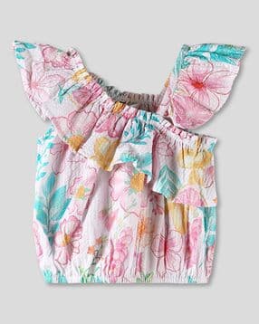 wotnot by azorte One-Shoulder Seersucker Top-picture-12