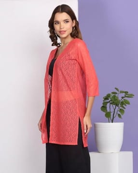buda jeans co Women Lace Regular Fit Front Open Shrug-picture-15