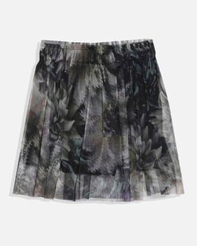 allen solly Girls Floral Print Flared Skirt-picture-19