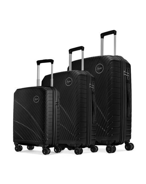 Skybags Unisex Set of 3 Striped Large Trolley Bags