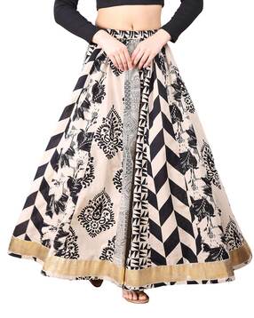 tikhi imli Women Printed Flared Ghagra -picture-12