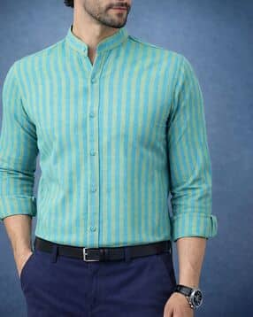 buda jeans co Men Striped Regular Fit Shirt-picture-34