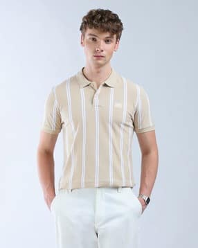 flying machine Men Vertical Striped Essentials Polo Shirt-picture-15