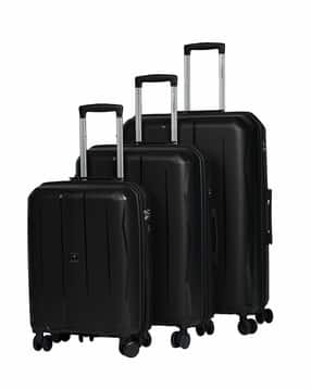 traworld Unisex Set of 3 Logo Print Trolley Bags with TSA Lock-picture-44