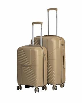 Unisex Set of 2 Logo Print Trolley Bags with TSA Lock-image-28
