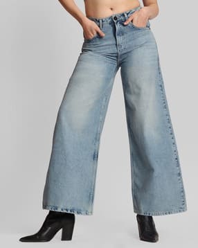 bene kleed Women Mid-Rise Wide Leg Denim Trouser-picture-13
