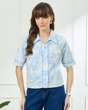 latin quarters Women Floral Print Relaxed Fit Shirt-picture-18