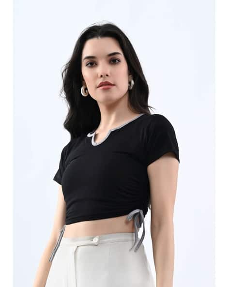 Buda Jeans Co Women Slim Fit Crop Top