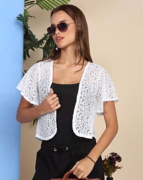 buda jeans co Women Lace Regular Fit Front Open Shrug-picture-35