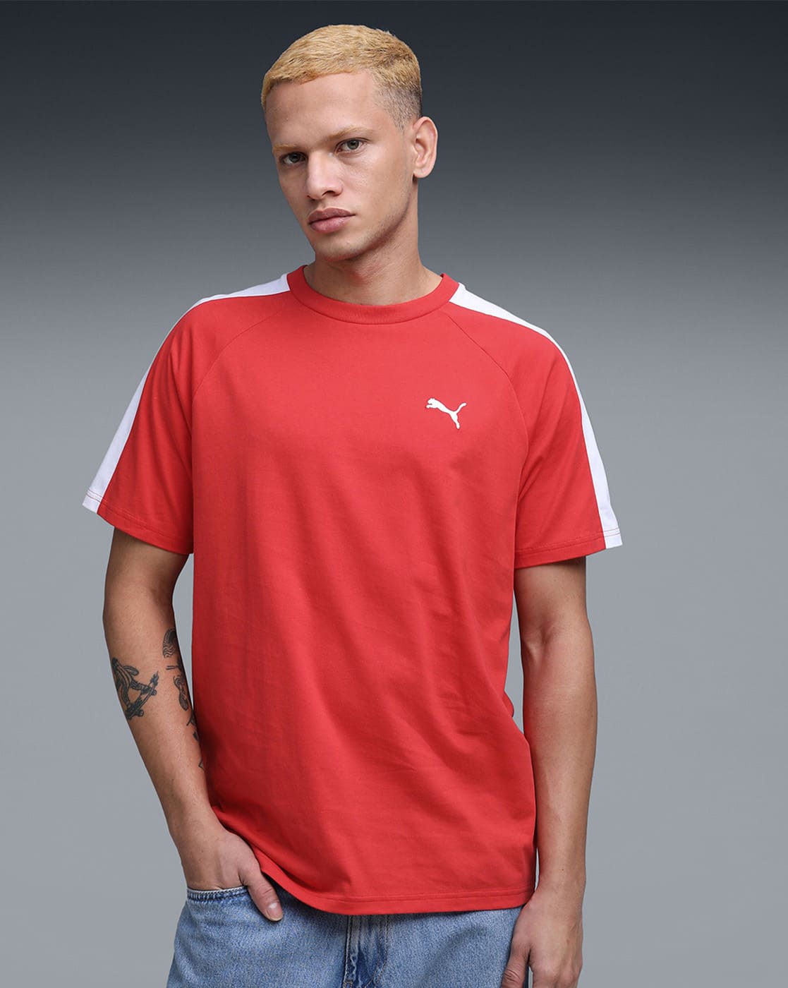 T7 Men's Regular Fit Cotton T-shirt