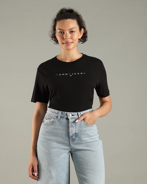 TOMMY HILFIGER Women Logo Crew-Neck T-Shirt