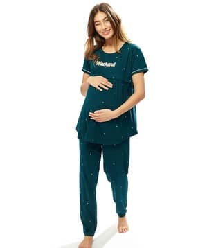 lotik Women Printed T-Shirt & Pyjamas Set-picture-11