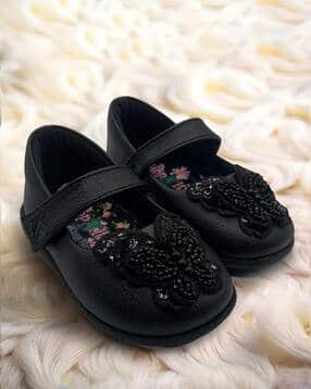 hopits Girls Embellished Round-Toe Casual Shoe with Velcro Fastening-picture-42