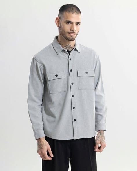 SNITCH Relaxed Fit Shirt with Flap Pockets - Image 2