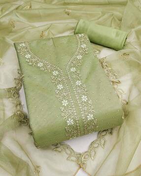 svaraa Women Embroidered 3-Piece Dress Material-picture-36