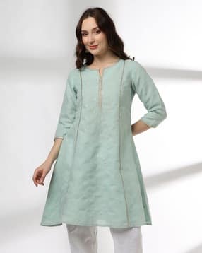 avaasa mix n' match Women Embroidered Short Flared Kurta-picture-52