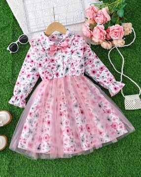 tior Girls Floral Print Fit & Flared Dress-picture-13