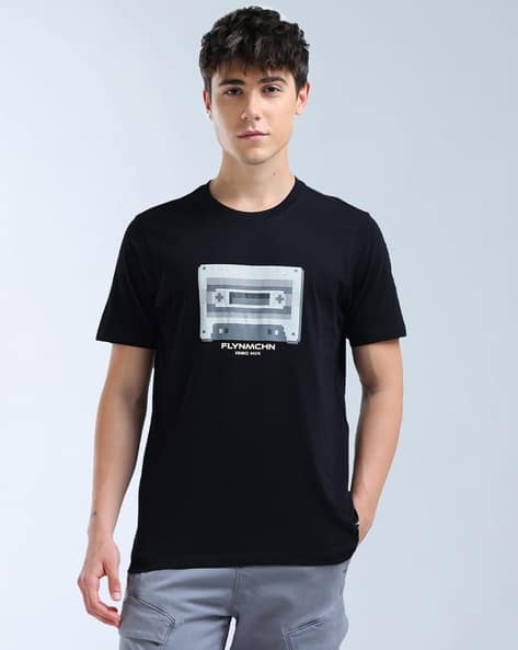 FLYING MACHINE Regular Fit Graphic Printed T-Shirt