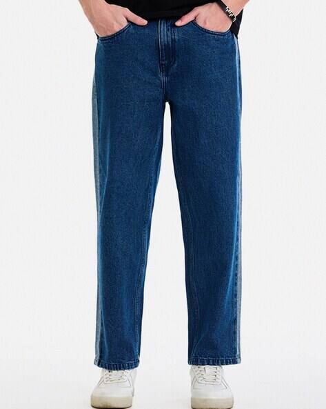 SNITCH Men Mid Rise Baggy Fit Jeans