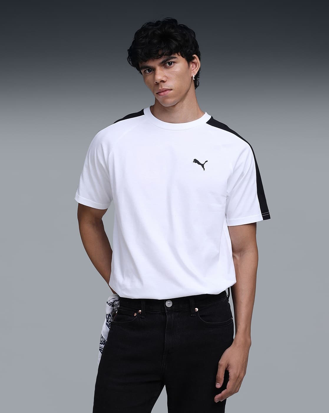 T7 Men's Regular Fit Cotton T-shirt