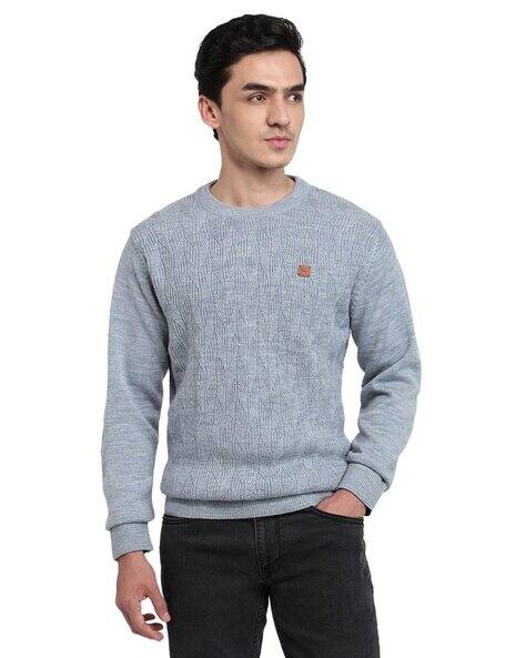 Colorplus Men Chevron-Knit Regular Fit Pullover