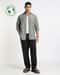 LINEN CHAMBRAY SHIRT, CHARCOAL, L