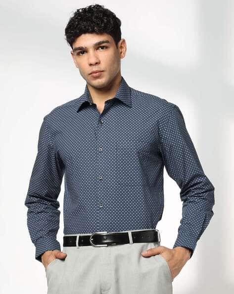 JOHN PLAYERS Men Printed Regular Fit Shirt with Patch Pocket