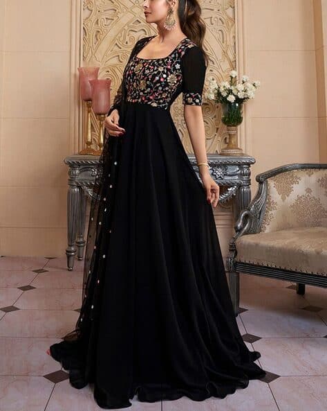 Nyrika Women Embroidered Gown Dress