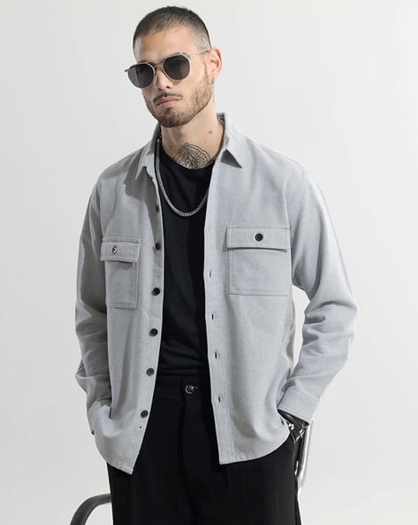 SNITCH Relaxed Fit Shirt with Flap Pockets - Image 1