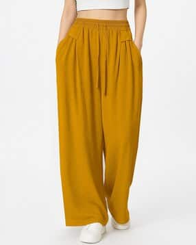 Women Patterned High-Rise Wide-Leg Palazzos