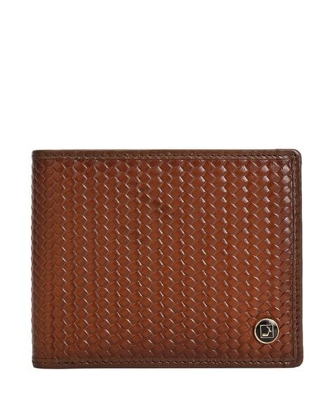 Da Milano Men Textured Rectangular Shaped Bi-Fold Wallet
