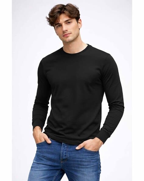 Buda Jeans Co Men Regular Fit Crew-Neck T-Shirt