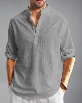 lenia Men Slim Fit Shirt Kurta-picture-30