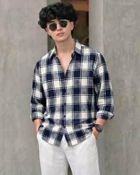 buda jeans co Men Checked Regular Fit Spread-Collar Shirt-picture-40